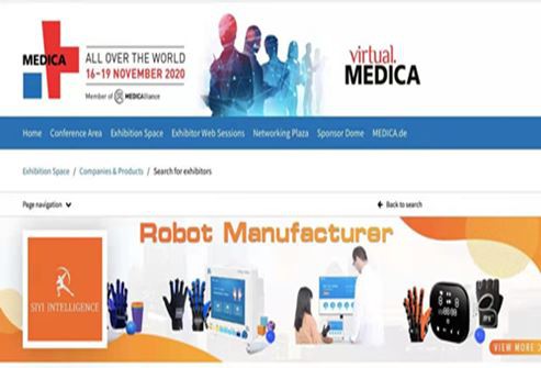Mostra Medica Germania Si Yi mano robot riabilitazione funzionale