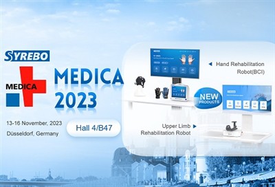I nuovi robot per la riabilitazione Syrebo debutteranno a MEDICA 2023
